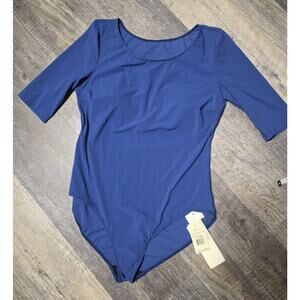 Gottex One Piece Swimsuit Bodysuit Cobalt Blue Size L NWT MSRP $150